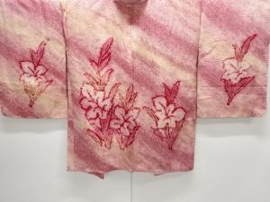 大正ロマン　本総絞り　草花模様絵羽織